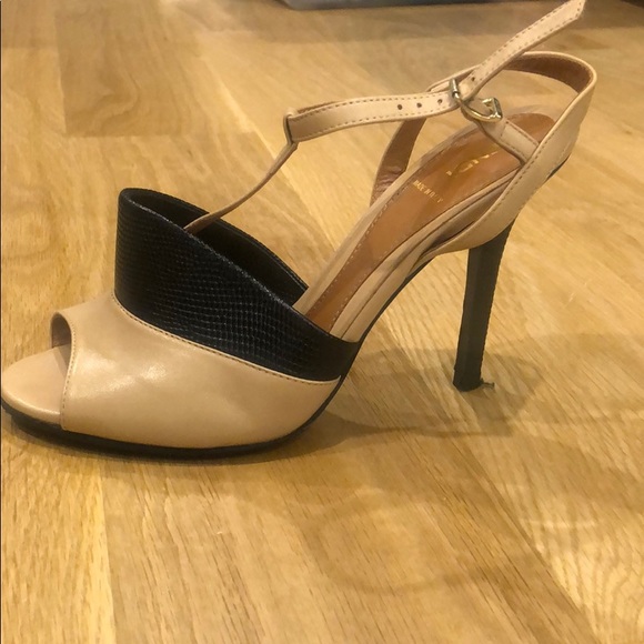 Fendi Shoes - Fendi peep toe strappy heels *LIKE NEW*